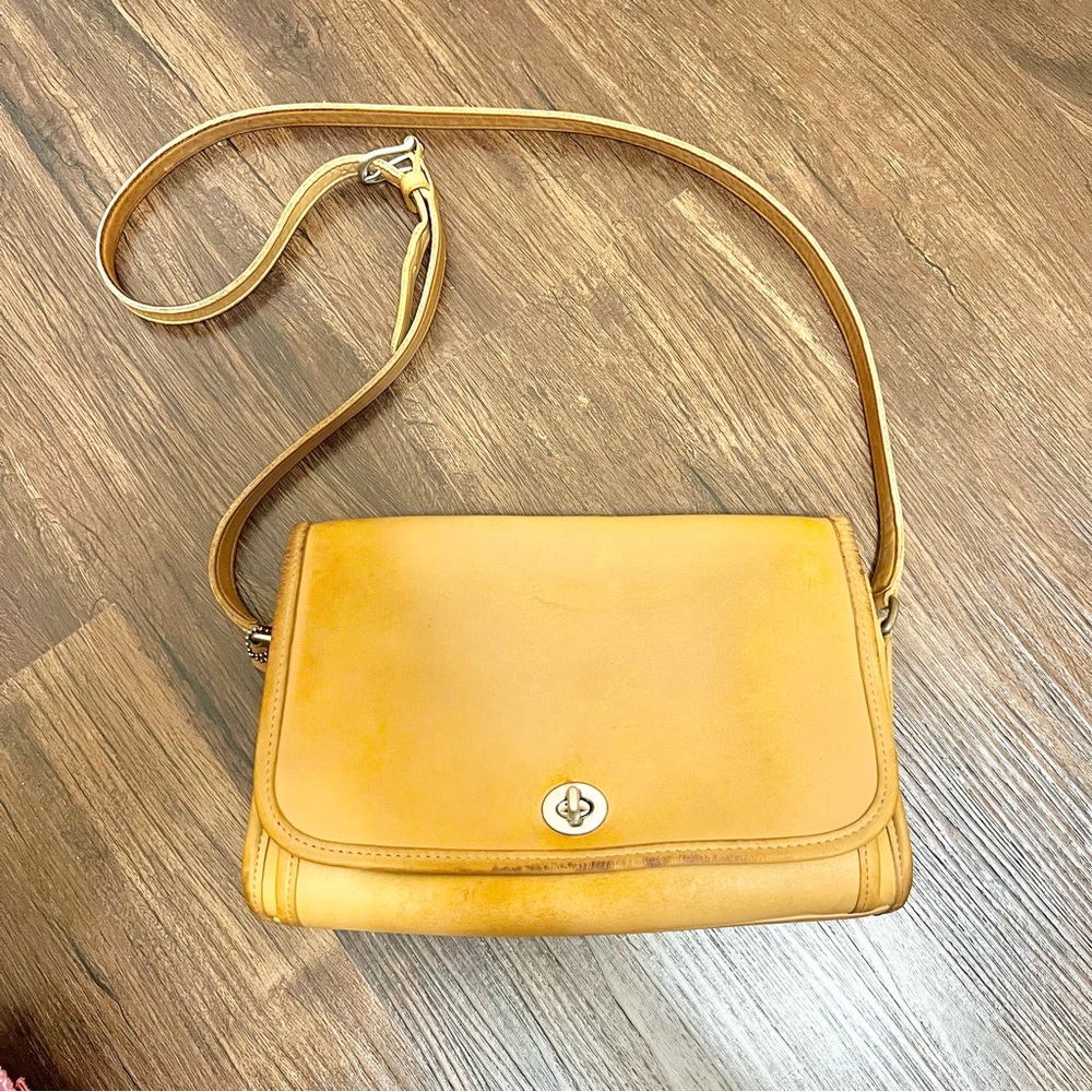 Coach Tan Leather Crossbody Bag